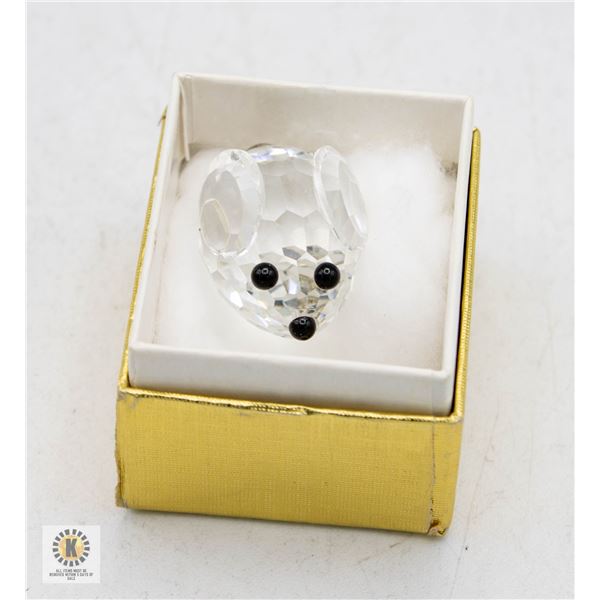 VINTAGE SWAROVSKI CRYSTAL MOUSE FIGURINE
