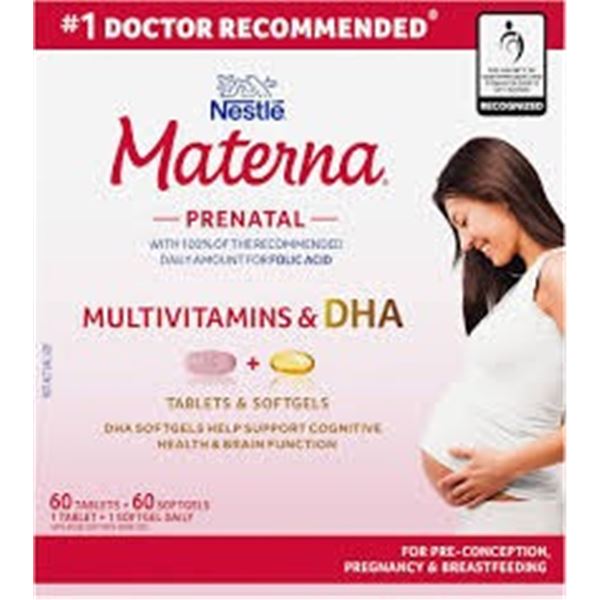 NEW 60 TABS NESTLE MATENNA PRENATAL