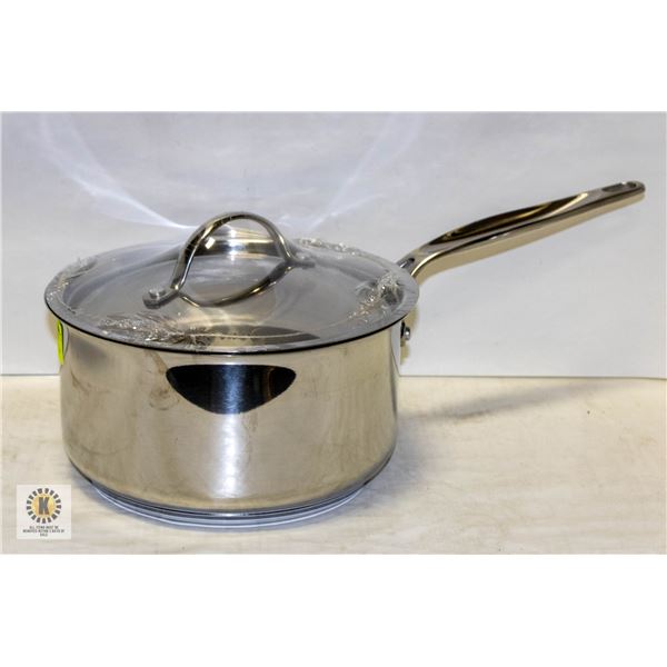 NEW MEYER STAINLESS STEEL POT WITH HANDLE AND LID