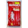 Image 1 : NEW 33PK HUGGIES LITTLE SNUGGLERS SIZE 1 DIAPERS