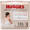 Image 1 : NEW 156 DIAPERS HUGGIES SKIN ESSENTIALS SIZE 3