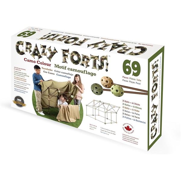 BRAND NEW CRAZY FORTS CAMO COLOUR 69 PIECES