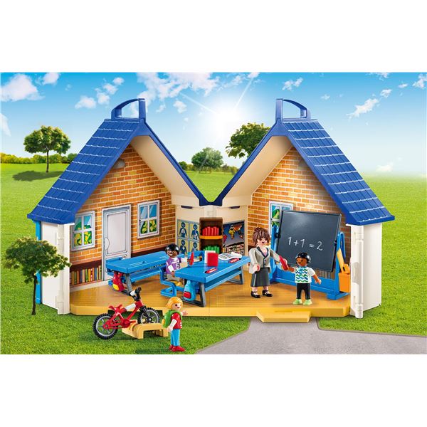 NEW PLAYMOBIL CITY LIFE TAKE ALONG SCHOOL HOUSE