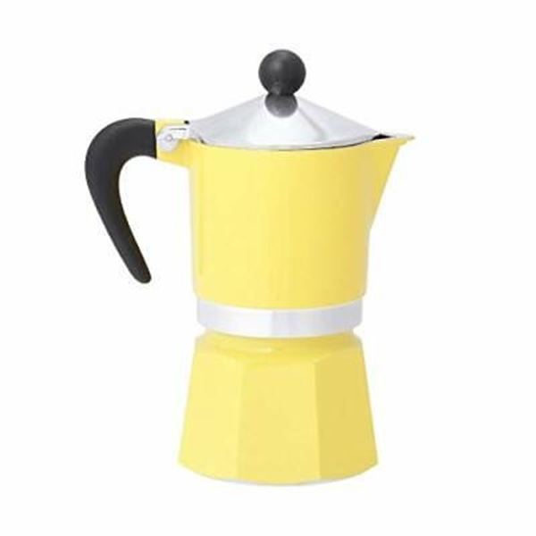 NEW 3 CUP BIALETTI RAINBOW YELLOW