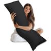 Image 1 : NEW 20 X 54 INCH UTOPIA BEDDING BODY PILLOW BLACK