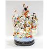 Image 1 : MID CENTURY 8 IMMORTALS PORCELAIN STATUE