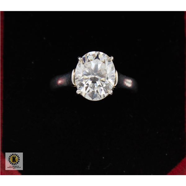 #2450-CUSTOM HAND SET 5.00 CT GRA CERTIFIED 9 X 11