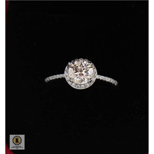 #2474-1.00 CT ROUND BRILLIANT CUT MOISSANITE