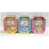 Image 1 : LOT OF 3 SEALED POKEMON GX TINS 4 PACKS PER TIN