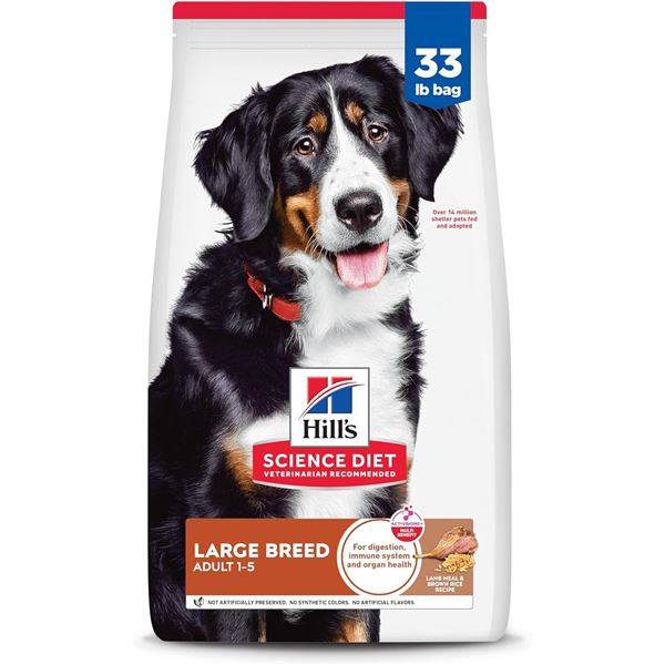 NEW 33LB HILLS SCIENCE DIET ADULT LARGE BREED DRY