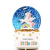 Image 1 : NEW 3.5 X 5" JORMEY UNICORN SNOW GLOBE