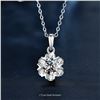 Image 1 : 2 CT GRA CERTIFIED ROUND BRILLIANT 925S NECKLACE