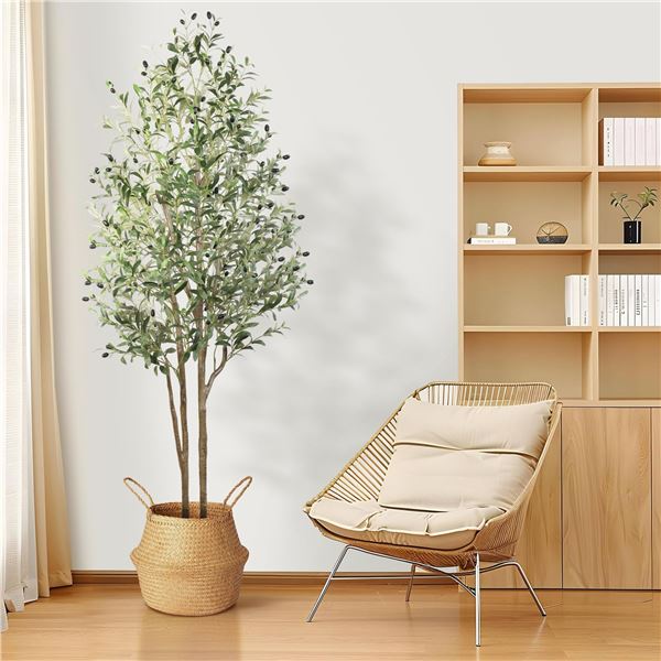 NEW ALUPSSUC FAUX 6FT OLIVE TREE