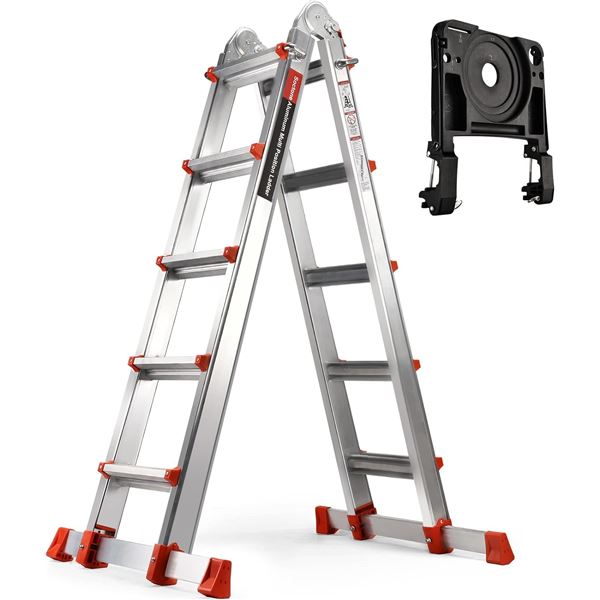 NEW SOCTONE A FRAME 5 STEP EXTENSION LADDER