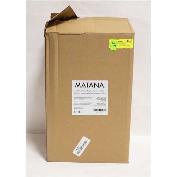 NEW 48 SILVER GLITTER MARGARITA GLASSES 360ML
