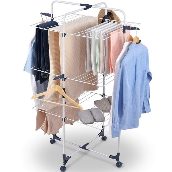 NEW 3 LAYERS CLOTHES HANGER/ DRYING RACK FOLDABLE