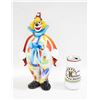 Image 1 : MULTI-COLORED GLASS BLOWN CLOWN 12" TALL