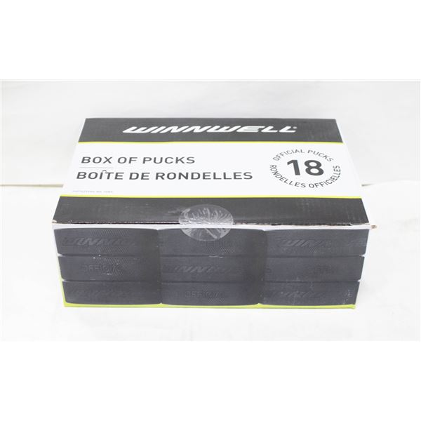 NEW WINNWELL BOX OF 18 PUCKS
