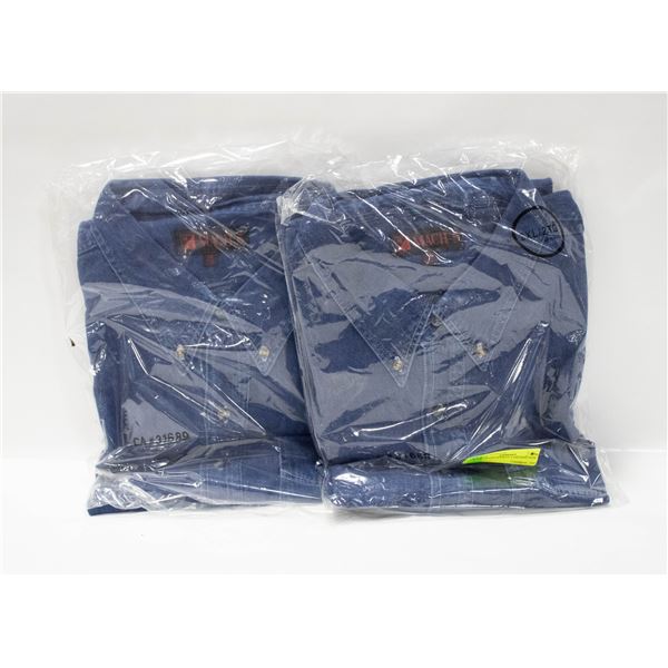 NEW MEN'S SHIRTS 2 DENIM SIZE 2XL