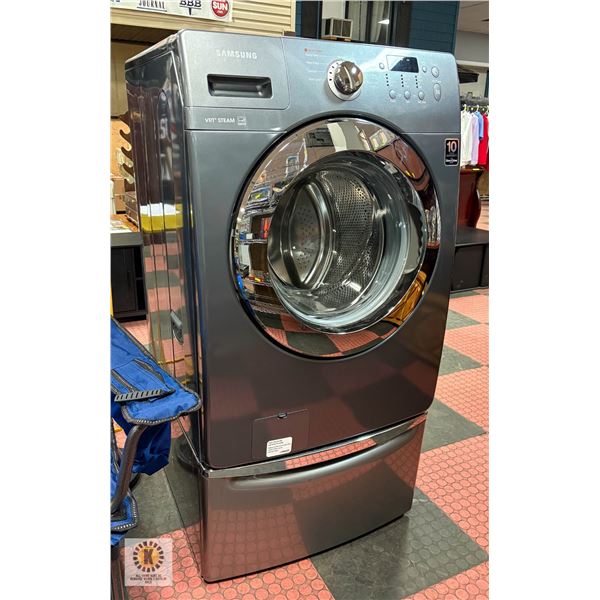 SAMSUNG WF365BTBGSF/A2 WASHING MACHINE ON PEDESTAL