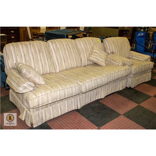 ESTATE FABRIC SOFA WITH SKIRTING 79" X 26" X 31"