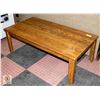 Image 1 : SOLID OAK COFFEE TABLE H-16.5" W-24" L-46.5"