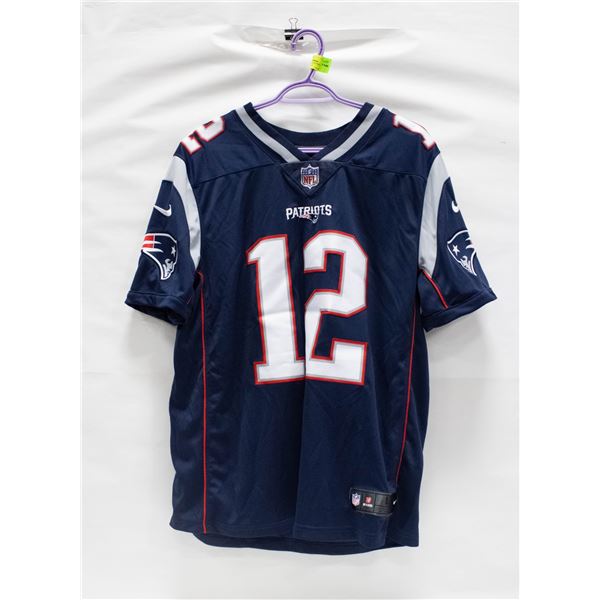 MENS L TOM BRADY NEW ENGLAND PATRIOTS JERSEY