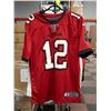 Image 1 : MENS L RED TOM BRADY TAMPA BAY BUCCANEERS JERSEY