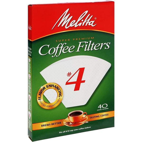NEW MELITTA SUPER PREMIUM PUREWHITE COFFEE FILTERS
