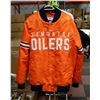 Image 1 : ORANGE EDMONTON OILERS JACKET MENS LARGE