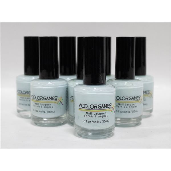 LOT OF 8 NEW COLORGAMES NAIL LACQUER DC202 "MINTY