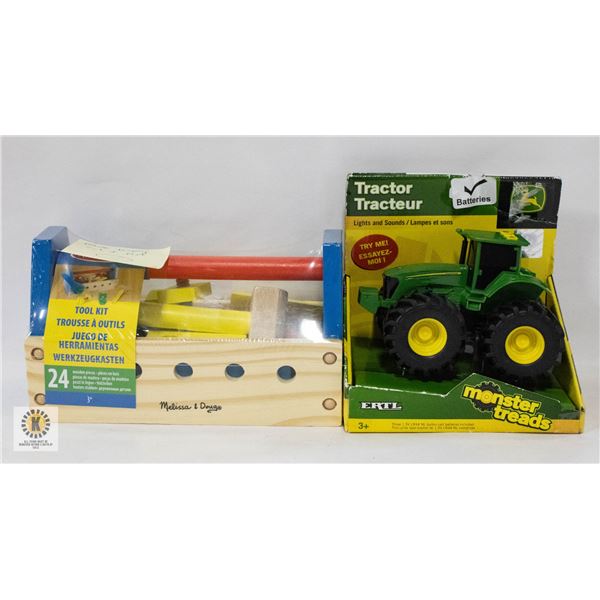 NEW 2 KID'S ITEMS ERTL MONSTER TREADS