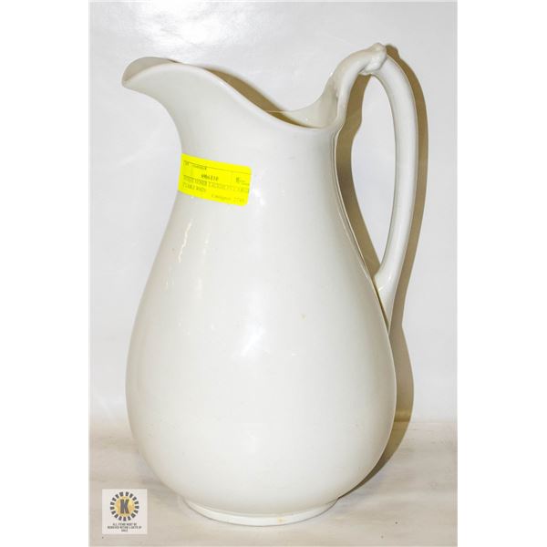 ANTIQUE HOMER LAUGHLIN LARGE 12" CABLE WHITE