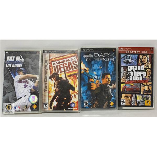 LOT PSP GAMES W/CASES