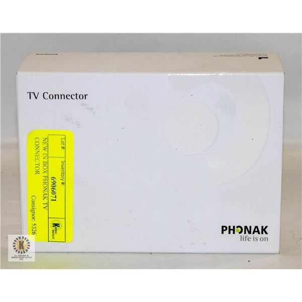 NEW IN BOX PHONAK TV CONNECTOR
