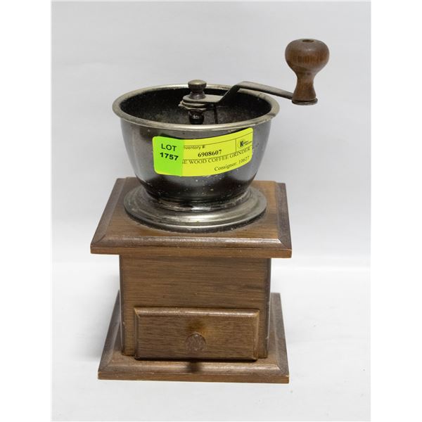 VINTAGE WOOD COFFEE GRINDER
