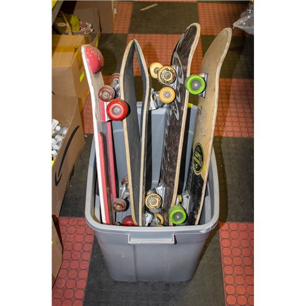 5 ASSORTED SKATE BOARDS