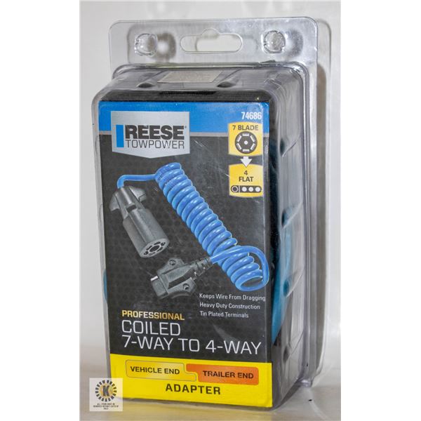 NEW IN BOX REESE TOWPOWER COILED