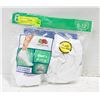 Image 1 : ANKLE SOCKS WHITE 6-12 SIZE 6-PACK FRUIT OF THE