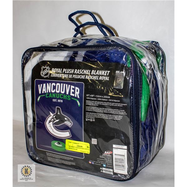 BLANKET- VANCOUVER CANUCKS/ ROYAL PLUSH