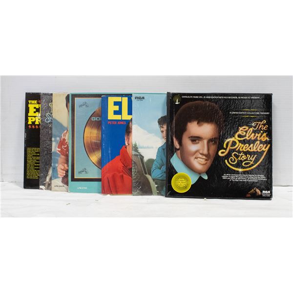 ELVIS VINYL COLLECTION+HARDCOVER BOOK,5 ALBUMS,BOX