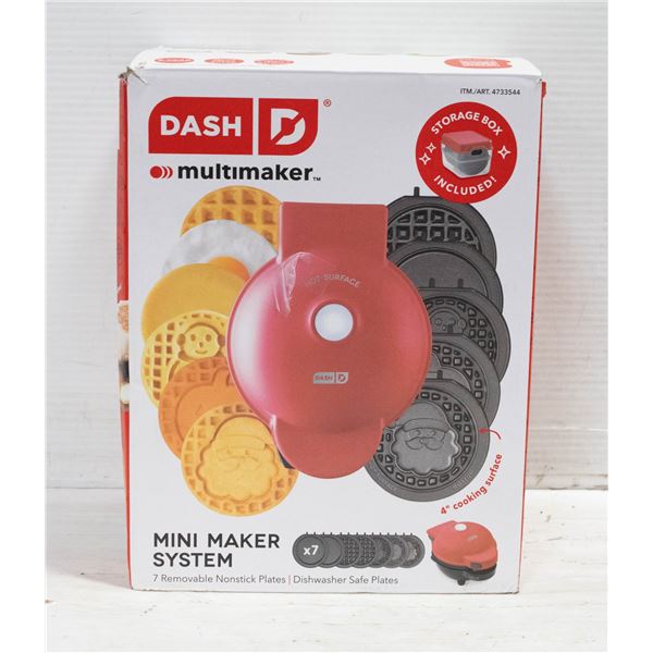 NEW DASH MULTIMAKER MINI MAKER SYSTEM, RED