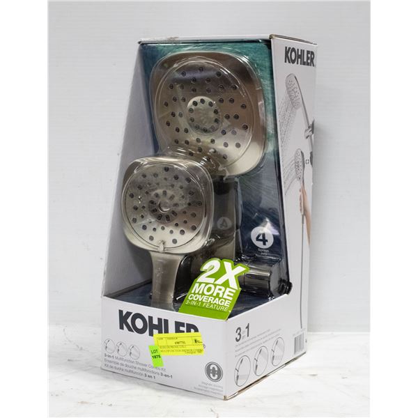 KOHLER PRONE 3-IN-1 MULTIFUNCTION SHOWER COMBO