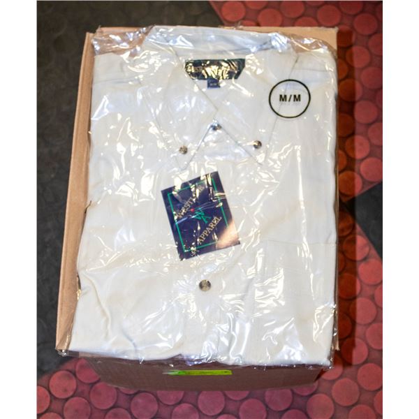 NEW MEN'S SHIRTS CASE OF 9 NATURAL SIZE M