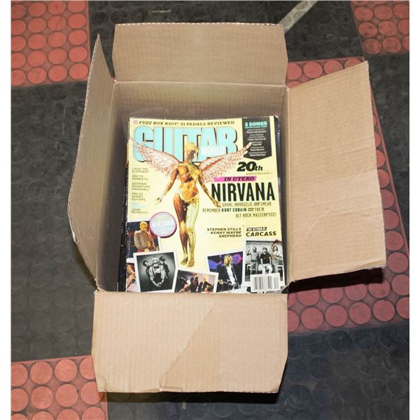 BOX OF VINTAGE GUITAR WORLD MAGAZINE