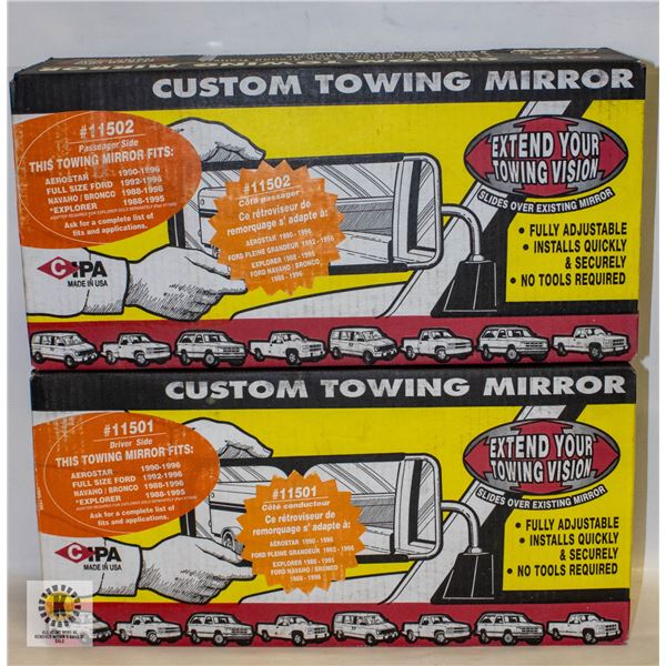 CIPA CUSTOM TOWING MIRRORS FOR FORD TRUCKS AND