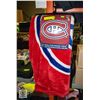 Image 1 : BLANKET CANADIENS/ROYAL PLUSH RASCHEL