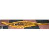 Image 1 : PAIR OF VINTAGE SNOW SHOES (WOOD) TORPEDO 12 X 60