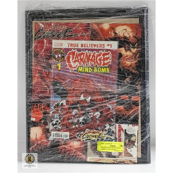 FRAMED FIRST ISSUE SEALED CARNAGE MIND BOMB -