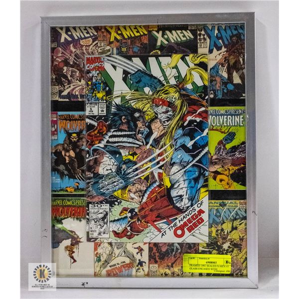 FRAMED 1991 SEALED X-MEN #5 GLASS ENCASED WITH